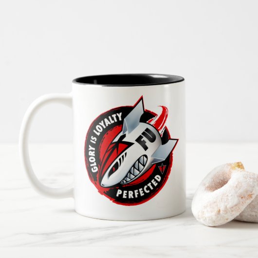 FU-Mok Tweekleurige Koffiemok (Met donut)