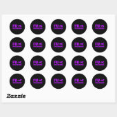 Fu Overdosis - Verslavingsbewustzijn1 Ronde Sticker (Vel)