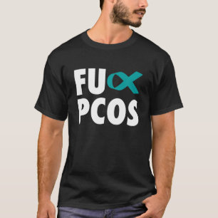 FU Polycysteus ovariumsyndroom Blauwgroen lint - P T-shirt