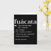 Fuacata Definition Funny Cuban Miami Cuban Cuba Hi Kaart (Gele Bloem)