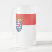 Fůag of Hesse Frosted Glass Beer Mug Matglas Bierpul (Voorkant links)