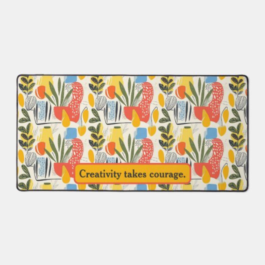 Fuavism Style Levendige kleuren Tuin Pot Bureaumat (Voorkant)