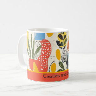 Fuavism Style Levendige kleuren Tuin Pot Koffiemok