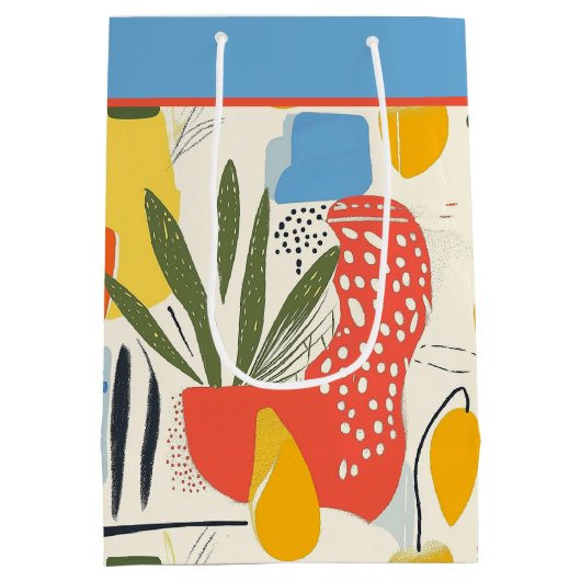 Fuavism Style Levendige kleuren Tuin Pot Medium Cadeauzakje (Achterkant)