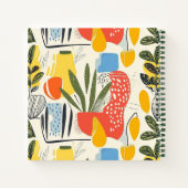 Fuavism Style Levendige kleuren Tuin Pot Notitieboek (Achterkant)