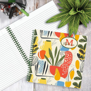 Fuavism Style Levendige kleuren Tuin Pot Notitieboek