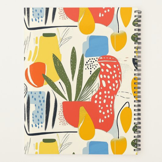 Fuavism Style Levendige kleuren Tuin Pot Planner (Achterkant)
