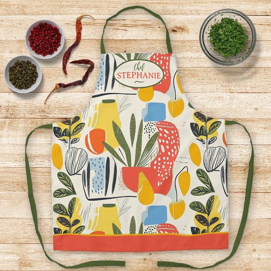 Fuavism Style Levendige kleuren Tuin Pot Schort