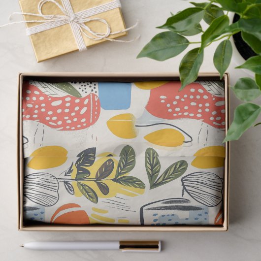 Fuavism Style Levendige kleuren Tuin Pot Tissuepapier (Geschenk)