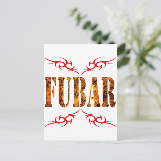 FUBAR BRIEFKAART (Staand voorkant)