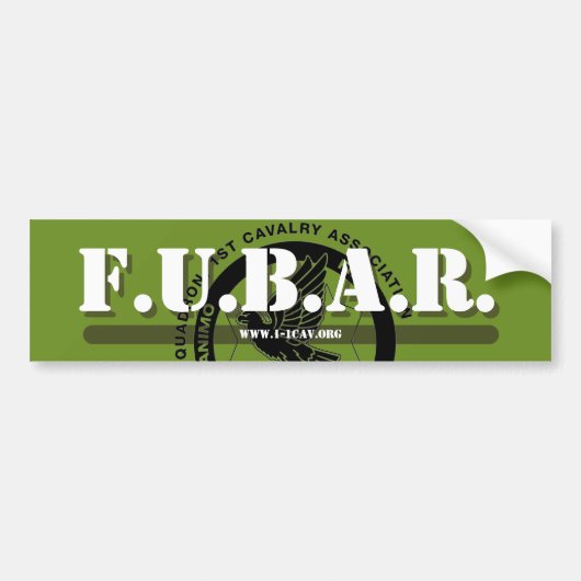 FUBAR bumpersticker (Voorkant)