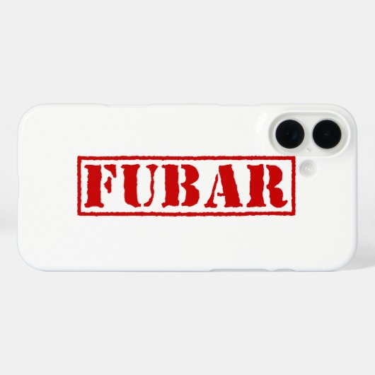 FUBAR Case-Mate iPhone CASE (Achterkant (horizontaal))
