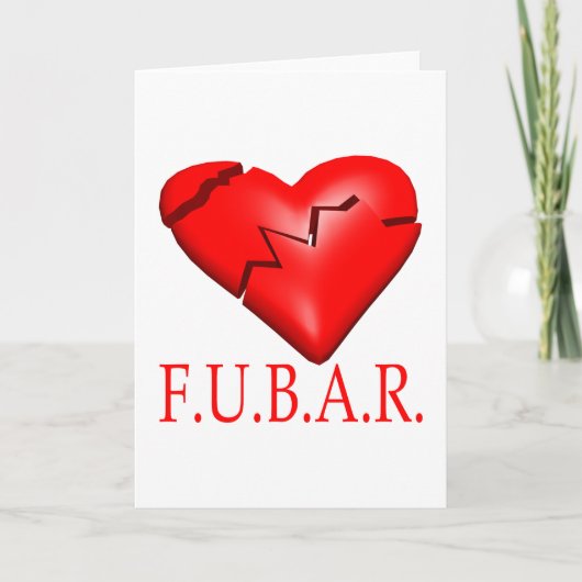 FUBAR FEESTDAGEN KAART (Voorkant)