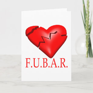 FUBAR FEESTDAGEN KAART