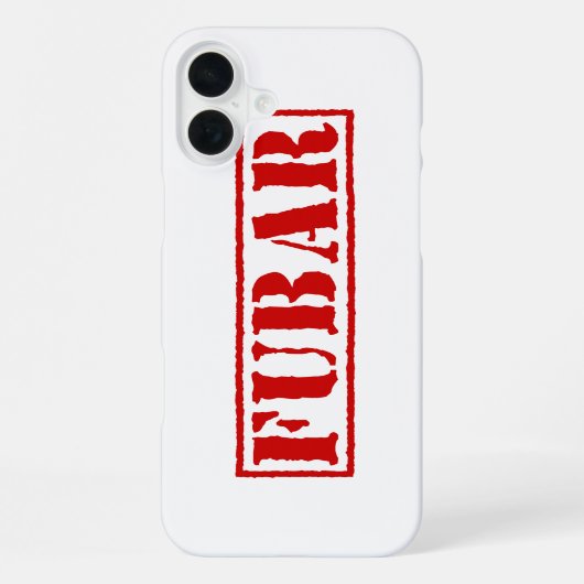FUBAR iPhone HOESJE (Achterkant)