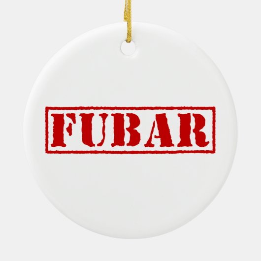 FUBAR KERAMISCH ORNAMENT (Achterkant)