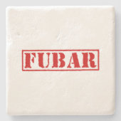 FUBAR STENEN ONDERZETTER (Voorkant)