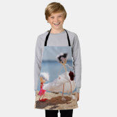 Fubby Bruidsmeisje met Bruid op strand. Schort (Gedragen)