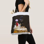 Fubby bruidspaartje op taart. tote bag (Dichtbij)