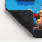 Fubby bruiloft met cupido die voor liefde zorgt. muismat (Hoek)