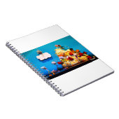 Fubby bruiloft met cupido die voor liefde zorgt. notitieboek (Rechterzijde)