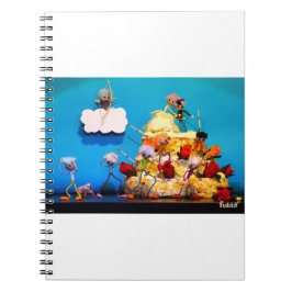 Fubby bruiloft met cupido die voor liefde zorgt. notitieboek