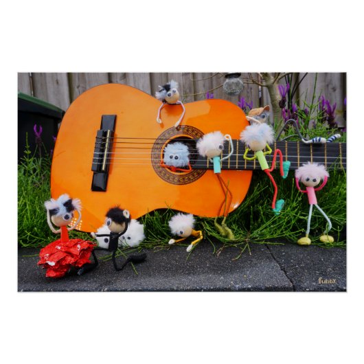 Fubby creaties die Paso Doble dansen en muziek mak Perfect Poster (Voorkant)