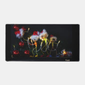 Fubby die Kerstverlichting in de Kerstboom hangen. Bureaumat (Voorkant)