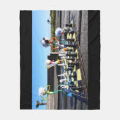 Fubby die schaakspel spelen. fleece deken (Voorkant)