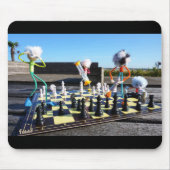 Fubby die schaakspel spelen. muismat (Voorkant)