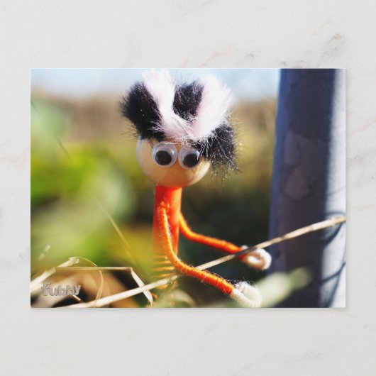Fubby, een fantasie poppetje. briefkaart (Voorkant)