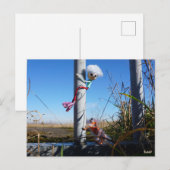 Fubby fantasie, op de vlucht voor een dier. briefkaart (Voorkant / Achterkant)