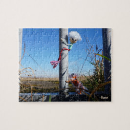 Fubby fantasie, op de vlucht voor een dier. legpuzzel