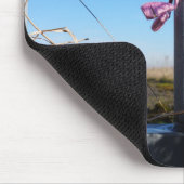 Fubby fantasie, op de vlucht voor een dier. muismat (Hoek)