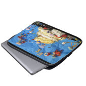 Fubby feest met taart en bruidspaar. laptop sleeve (Voorkant onderkant)