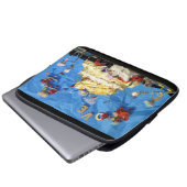 Fubby feest met taart en bruidspaar. laptop sleeve (Voorkant onderkant)