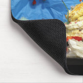 Fubby feest met taart en bruidspaar. muismat (Hoek)