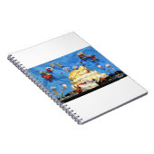 Fubby feest met taart en bruidspaar. notitieboek (Rechterzijde)