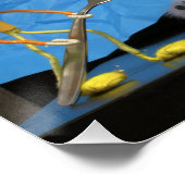 Fubby feest met taart en bruidspaar. perfect poster (Hoek)