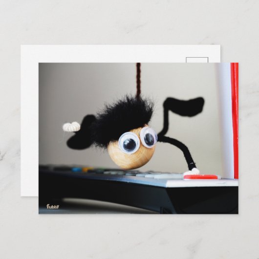 Fubby hangend als de scene van Tom Cruise. Briefkaart (Voorkant / Achterkant)