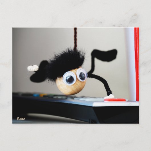 Fubby hangend als de scene van Tom Cruise. Briefkaart (Voorkant)