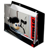 Fubby hangend als de scene van Tom Cruise. Groot Cadeauzakje (Voorkant Gekanteld)