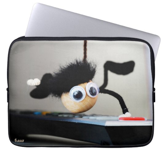 Fubby hangend als de scene van Tom Cruise. Laptop Sleeve (Voorkant)
