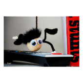 Fubby hangend als de scene van Tom Cruise. Perfect Poster (Voorkant)