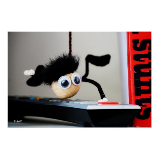 Fubby hangend als de scene van Tom Cruise. Perfect Poster (Voorkant)