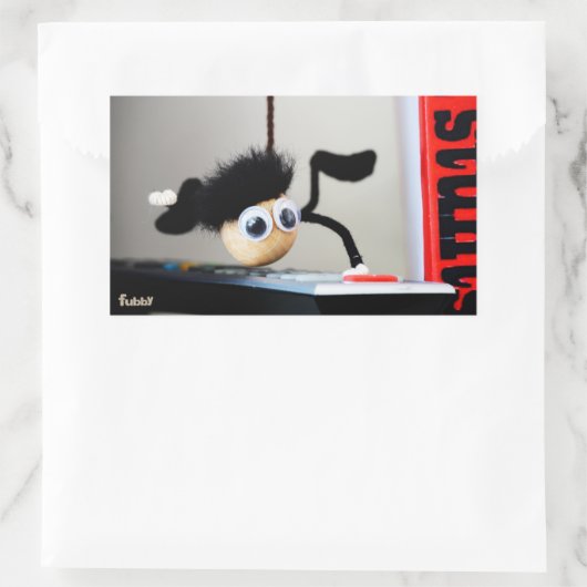 Fubby hangend als de scene van Tom Cruise. Rechthoekige Sticker (Tas)