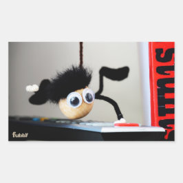 Fubby hangend als de scene van Tom Cruise. Rechthoekige Sticker