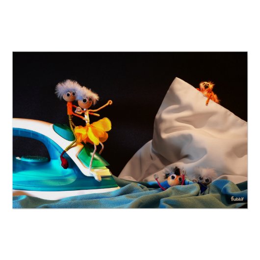 Fubby in de iconische Fimscene van de Titanic. Perfect Poster (Voorkant)