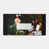 Fubby Kerst humor fine-art. Bureaumat (Keyboard & Muis)