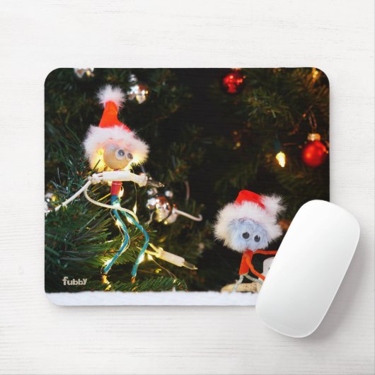 Fubby Kerst humor fine-art. Muismat (Met muis)